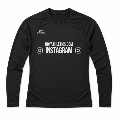 Black Front Rash Guard Sleeved
